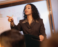 Presenter at an Education Research Conference